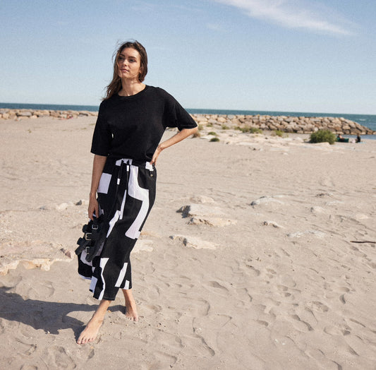 Fynch Hatton Long Graphic Print Skirt