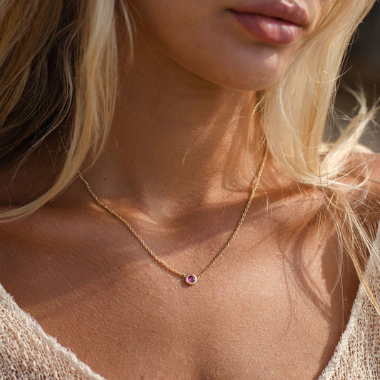 SIADBH Empowered Amethyst Bezel Amulet