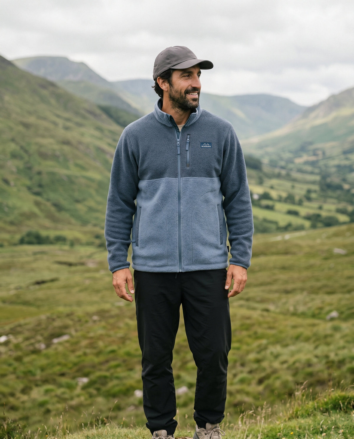 Bleubird Polar Fleece Deux Full Zip - Denim