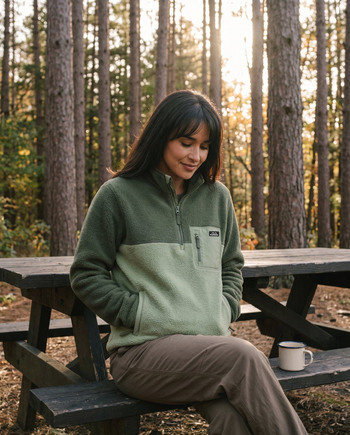Bleubird Polar Fleece - Sage