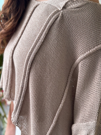 Deck Layer Knit Pullover - Beige