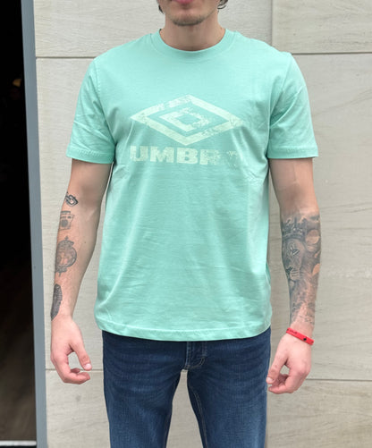 Umbro Distressed Logo Graphic Tee - Ocean Wave