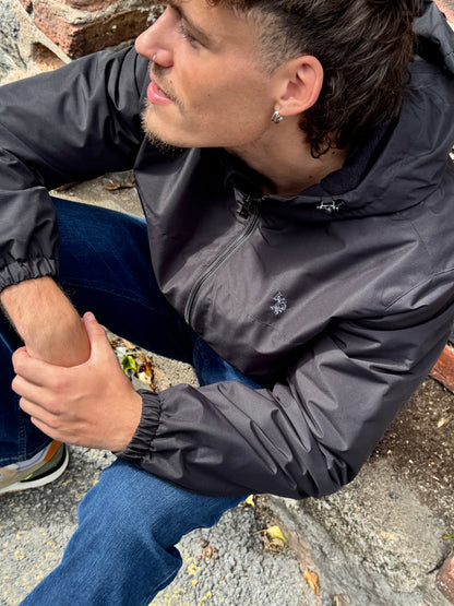 U.S. POLO ASSN. Fleece Lined Winter Rain Jacket - Black