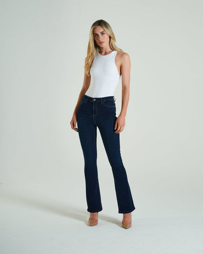 Diesel Gina High Rise Bootleg Jean - Indigo Blue