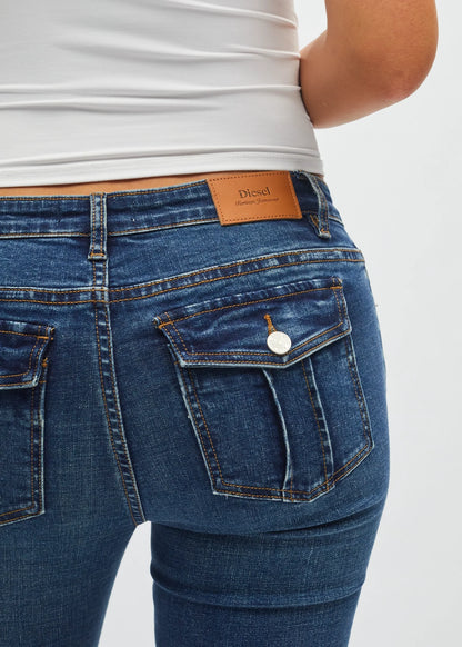 Diesel Victoria LR Flare Denim - Aged Blue