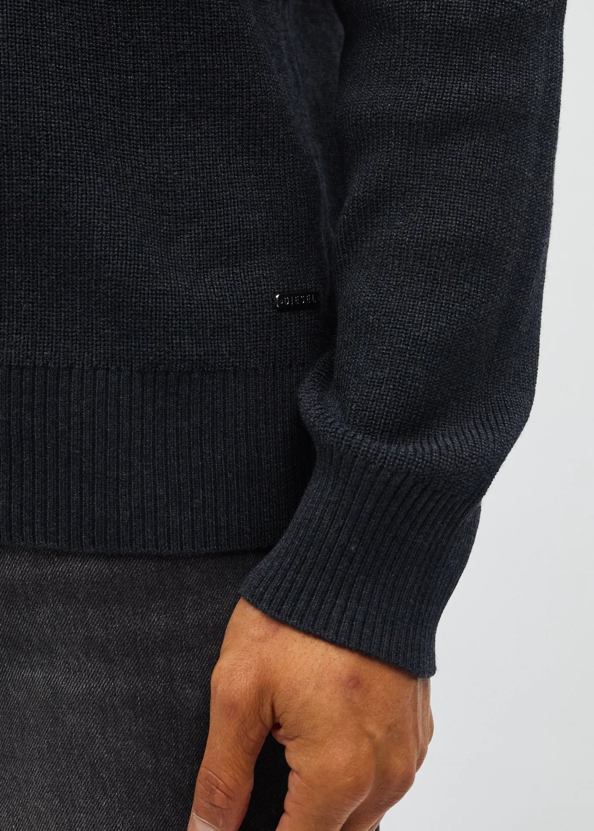 Diesel Jakob Knit Polo - Charcoal