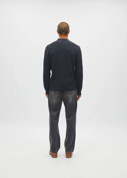 Diesel Jakob Knit Polo - Charcoal