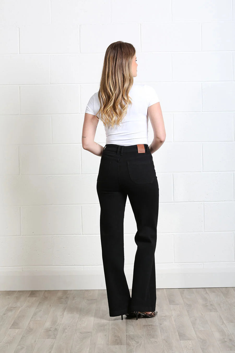 Rant & Rave Jane Wide Leg Jean - Black