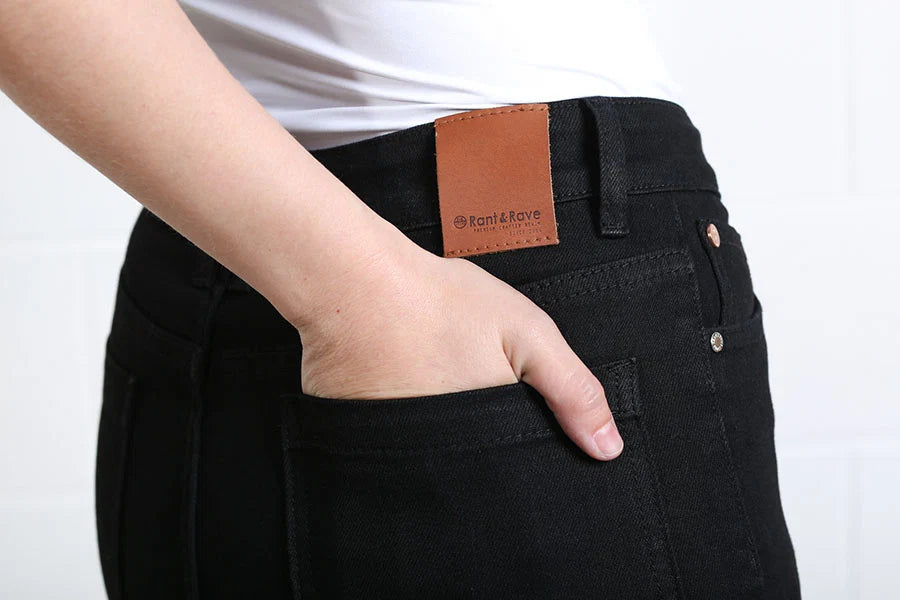 Rant & Rave Jane Wide Leg Jean - Black