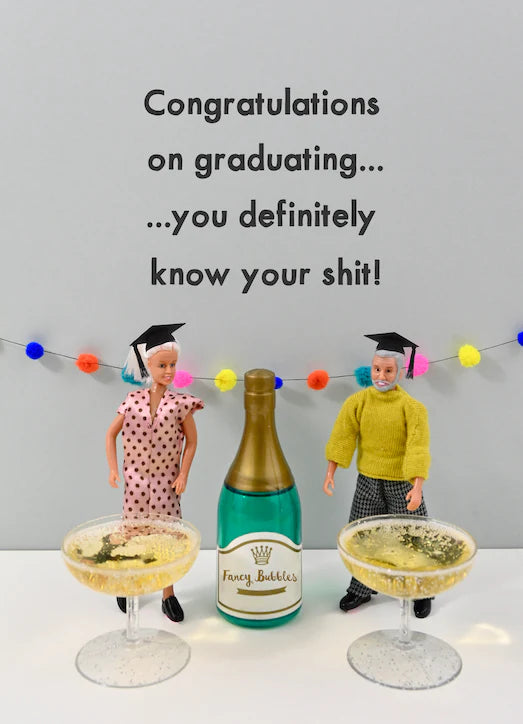 Jeffrey & Janice Card - Congratulations On Graduating.. You Definitely Know Your Shit