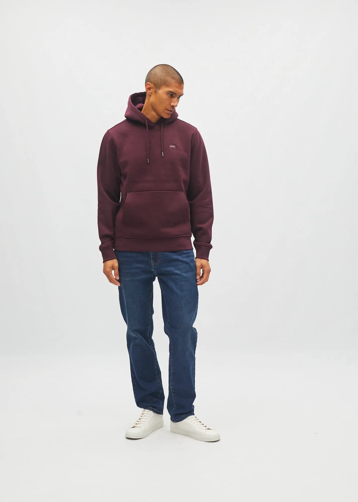 Diesel Julian Hoodie - Deep Burgundy