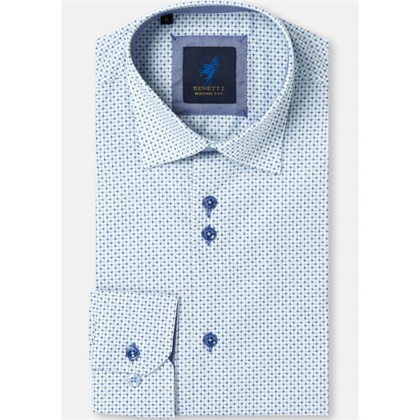 Benetti Kevin Modern Fit Shirt - Blue