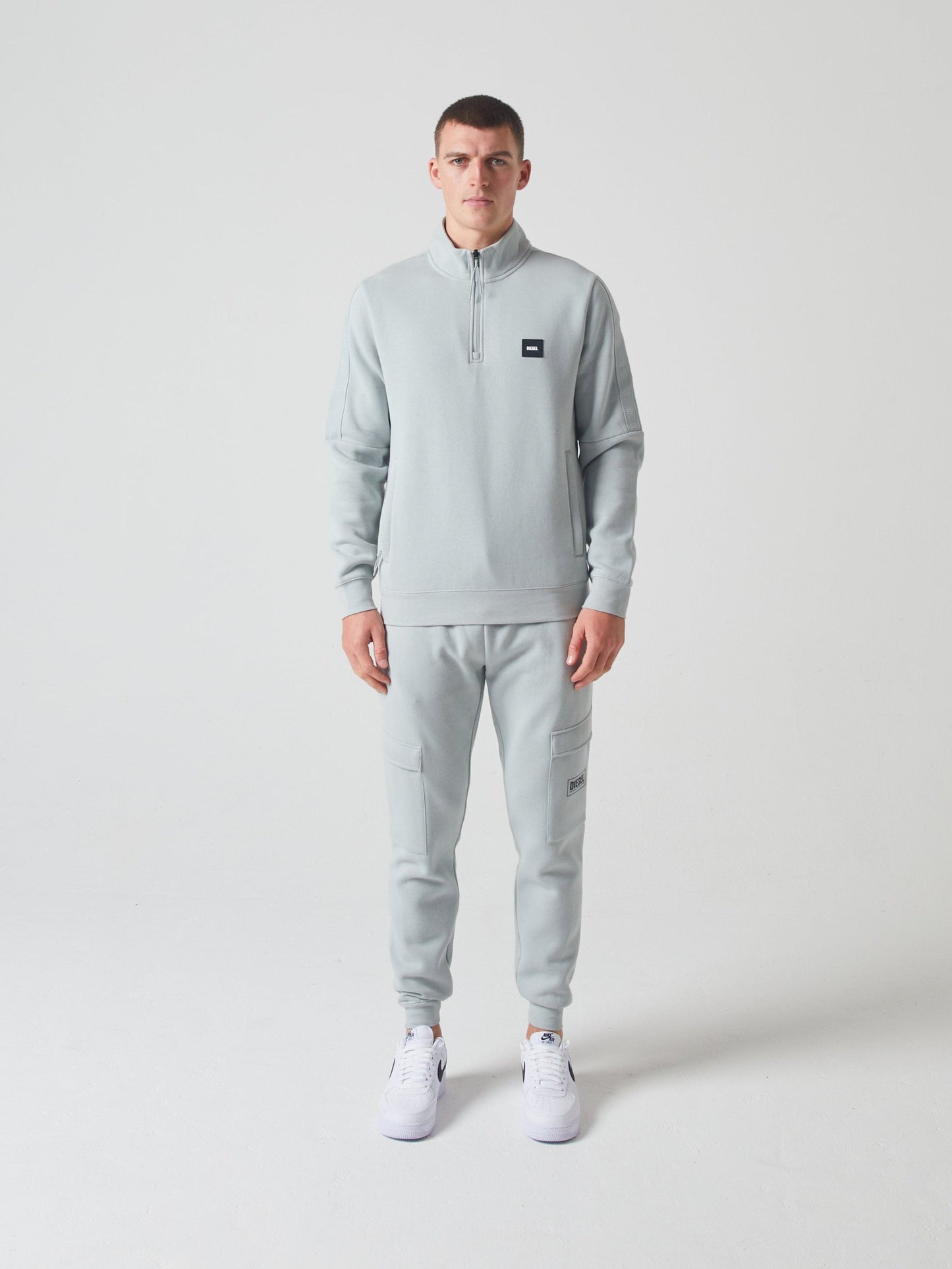 Diesel Kris Half Zip - Glacier Ice