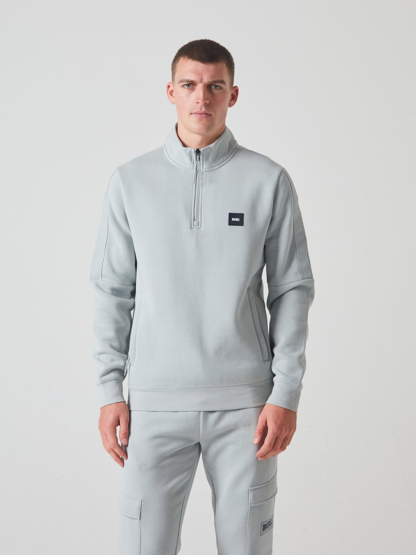 Diesel Kris Half Zip - Glacier Ice