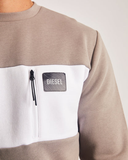 Diesel Leopold Sweatshirt - Cyber Grey