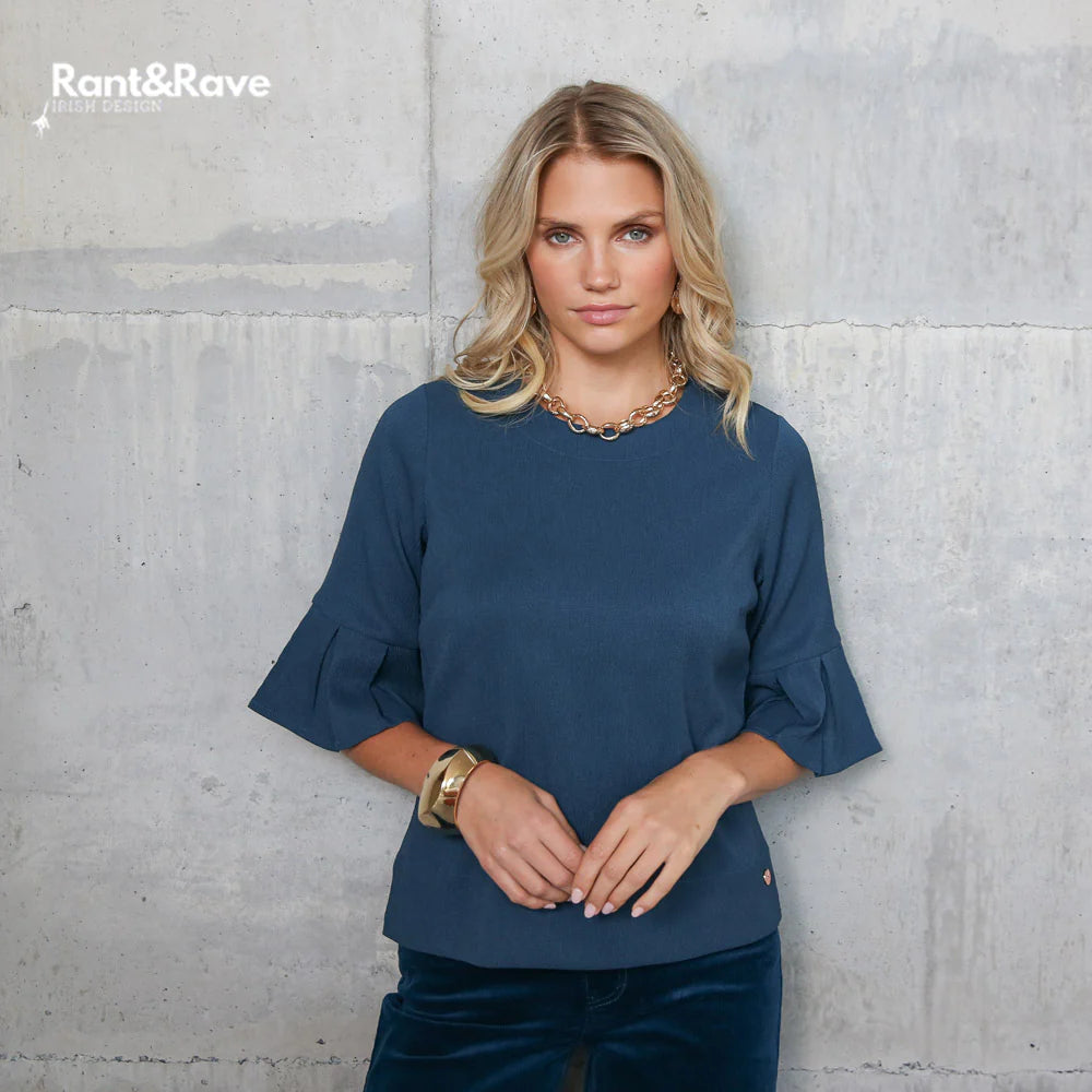 Rant & Rave Lin Top - Green