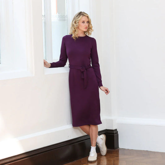 Relax & Renew Lynette Dress - Plum