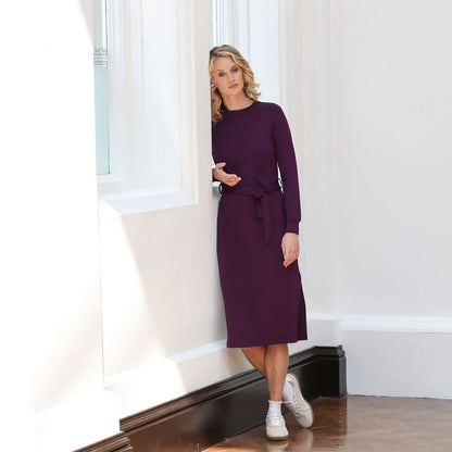 Relax & Renew Lynette Dress - Plum