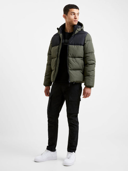 French Connection Padded Panel Hooded Coat