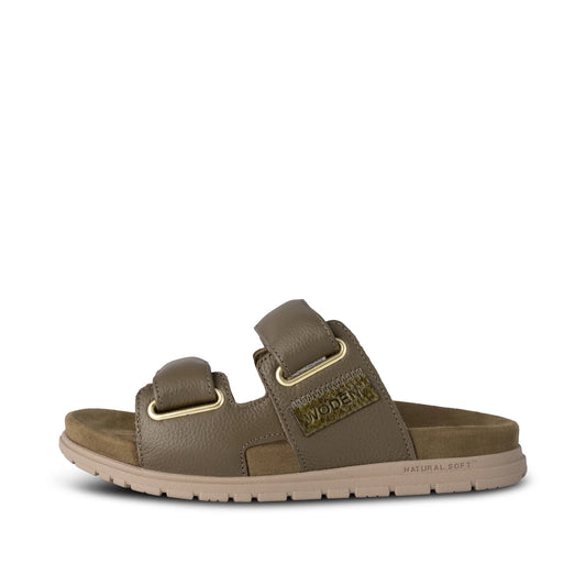 Widen Lisa Leather Sandal - Dark Olive