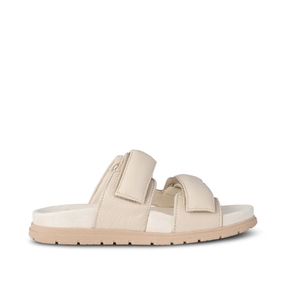Woden Lisa Leather Sandal - Cream