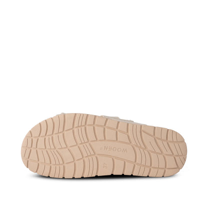 Woden Lisa Leather Sandal - Cream