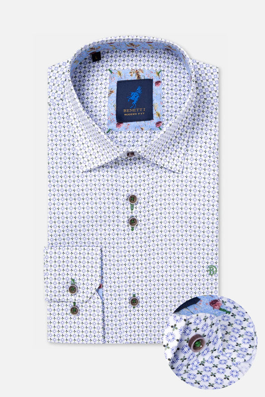 Benetti London Long Sleeve Shirt - Green