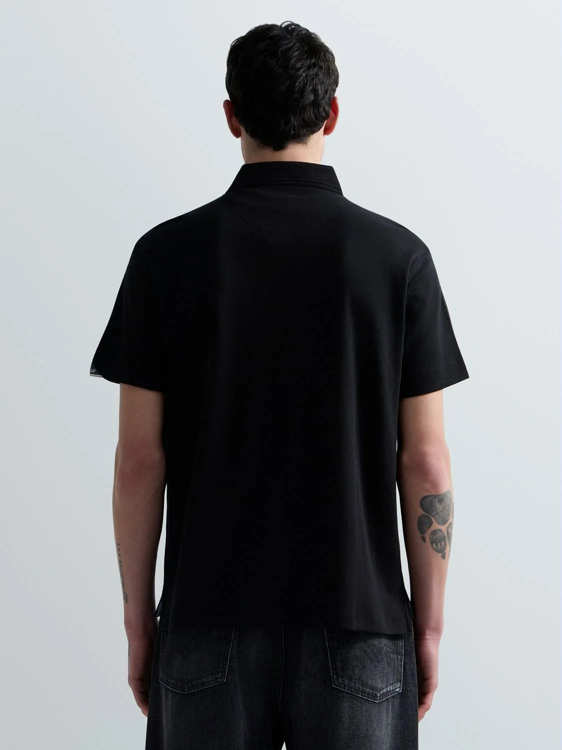 Replay Interlock Jersey Polo - Black