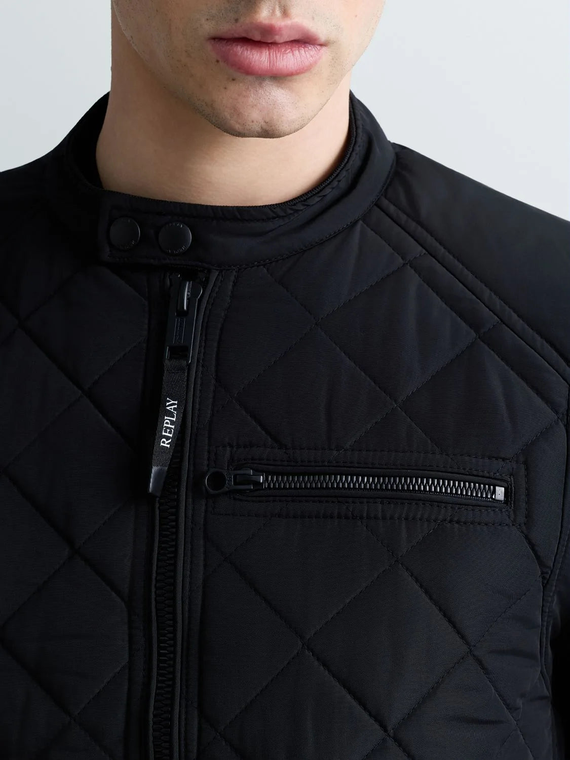 Replay Quilted Jacket - Black