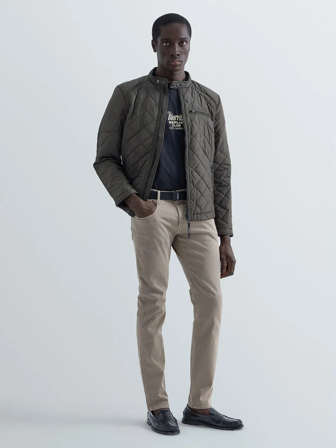Replay Padded Jacket - Khaki