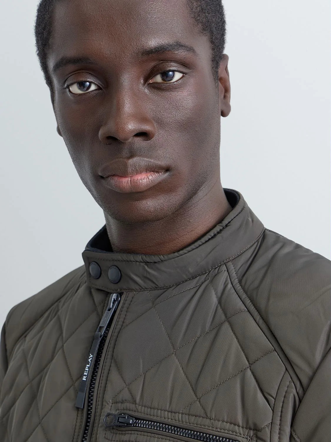 Replay Padded Jacket - Khaki