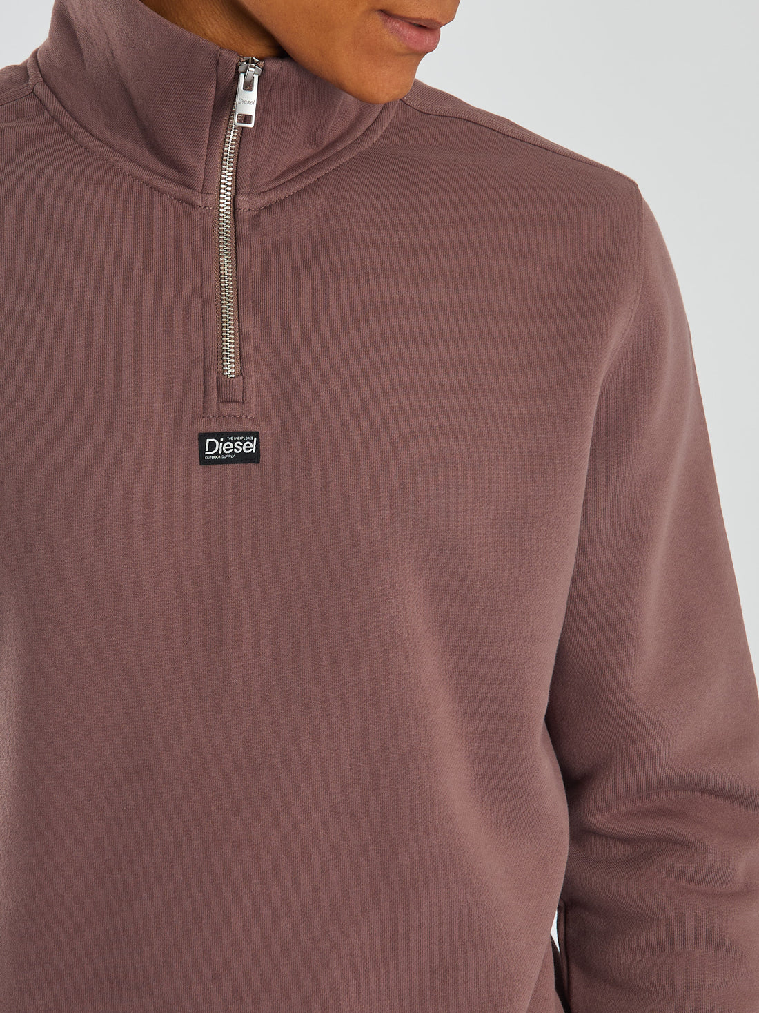 Diesel Max Half Zip - Faded Plum