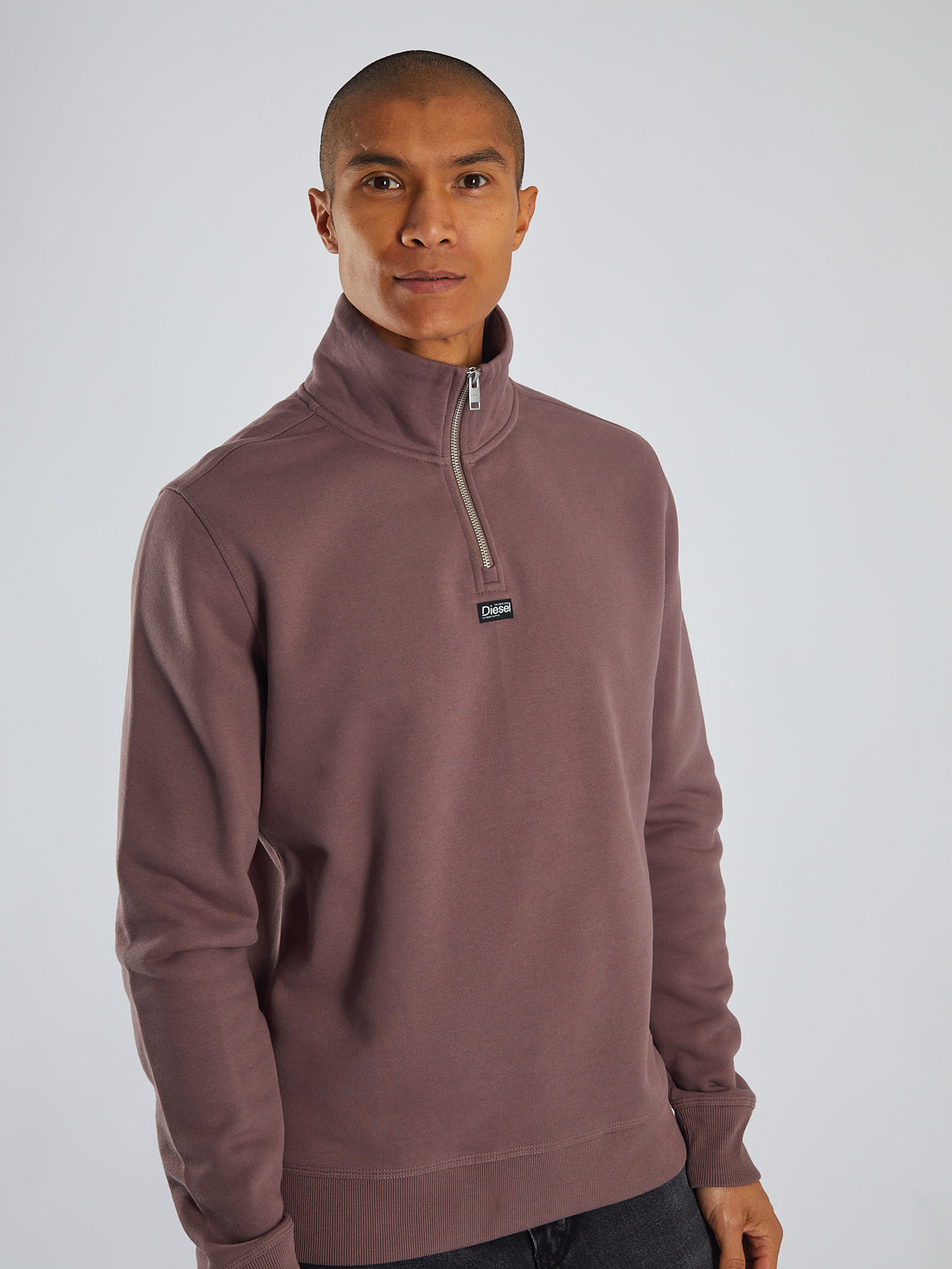 Diesel Max Half Zip - Faded Plum