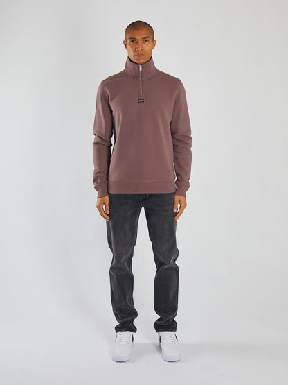 Diesel Max Half Zip - Faded Plum