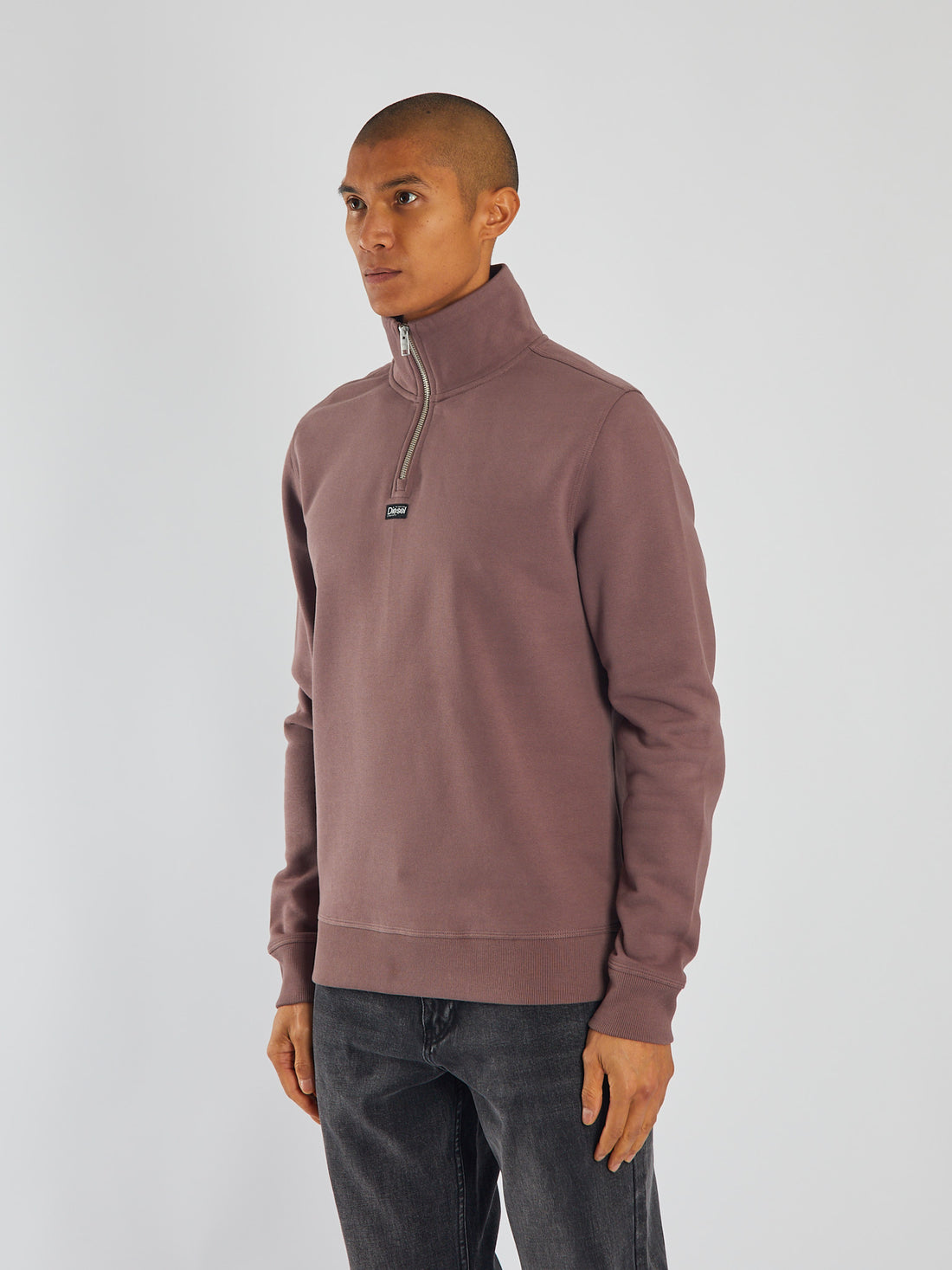 Diesel Max Half Zip - Faded Plum