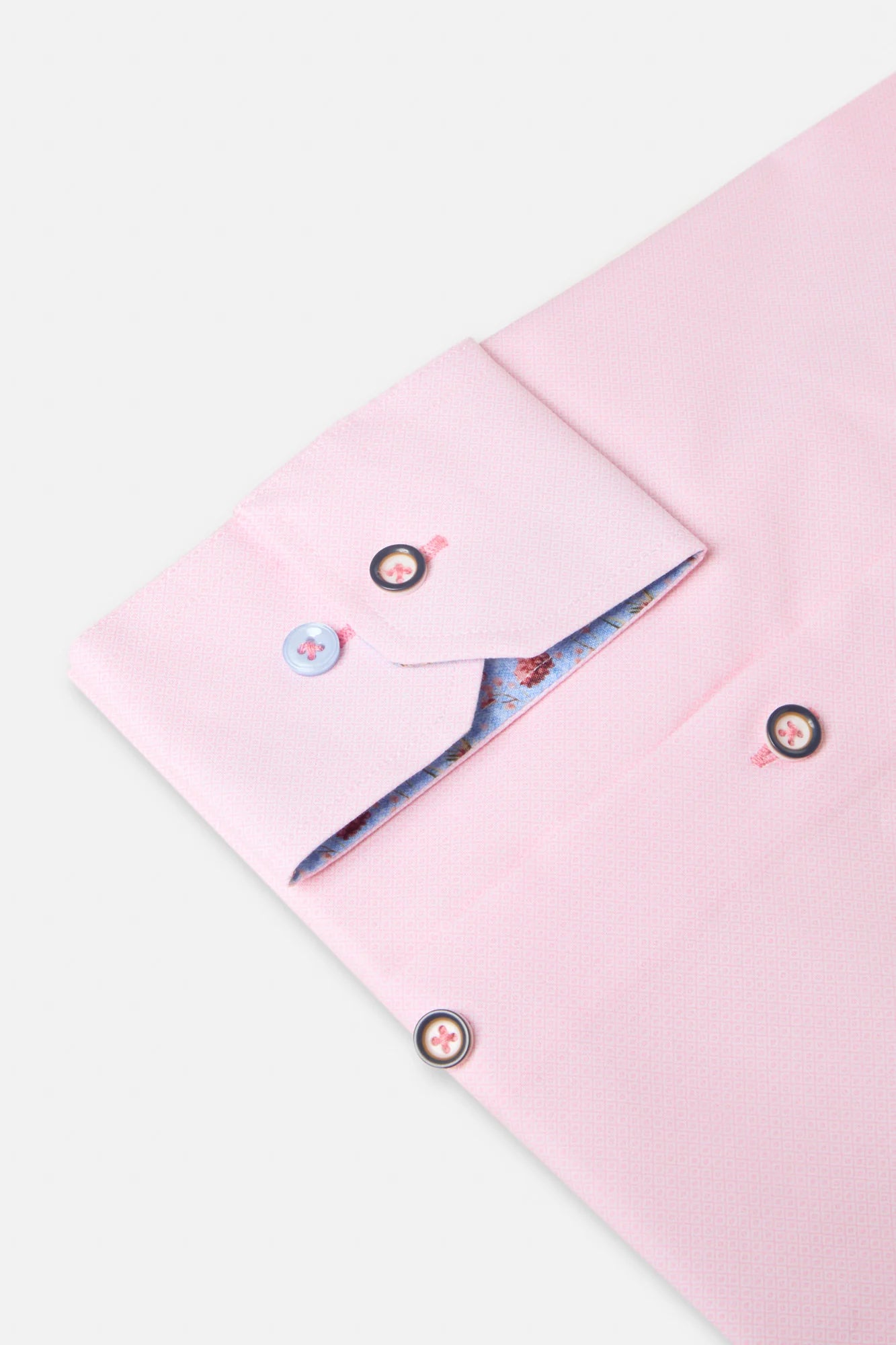 Benetti Arlo Long Sleeve Modern Fit Shirt - Pink