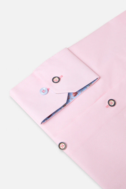 Benetti Arlo Long Sleeve Modern Fit Shirt - Pink