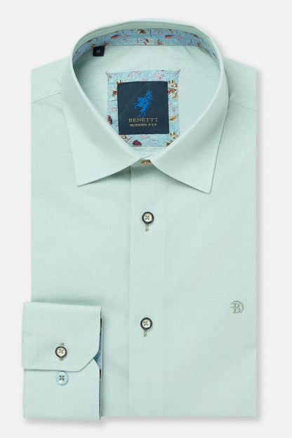 Benetti Arlo Long Sleeve Modern Fit Shirt - Sage