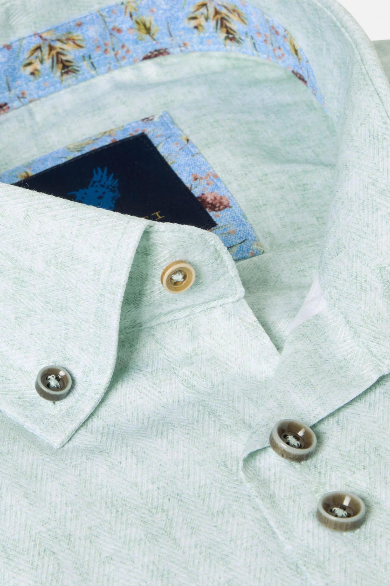 Benetti Brax Short Sleeve Modern Fit Shirt - Mint