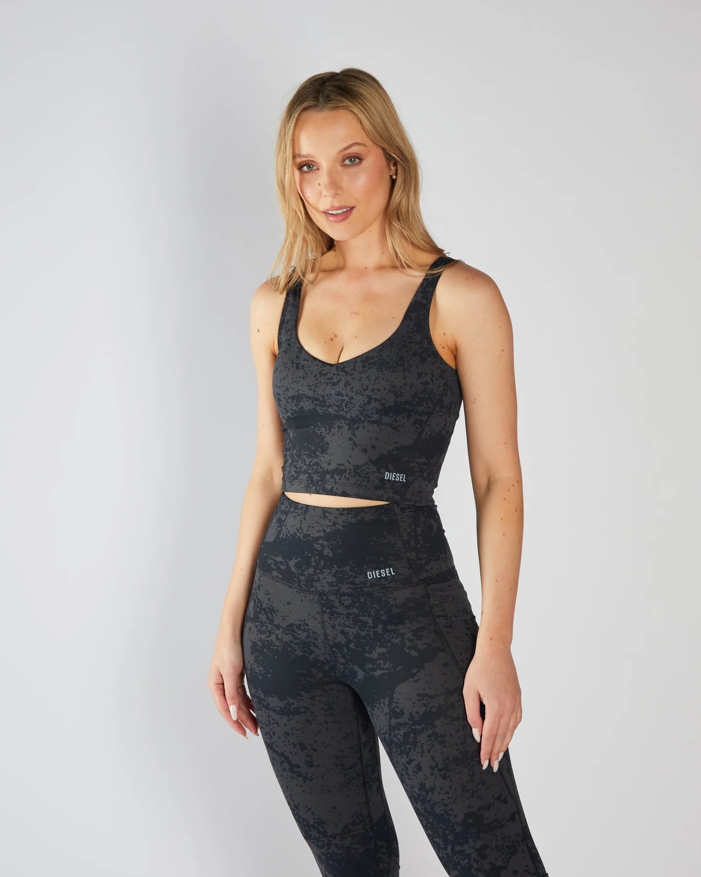 Diesel Mia Vest - Black Acid Wash