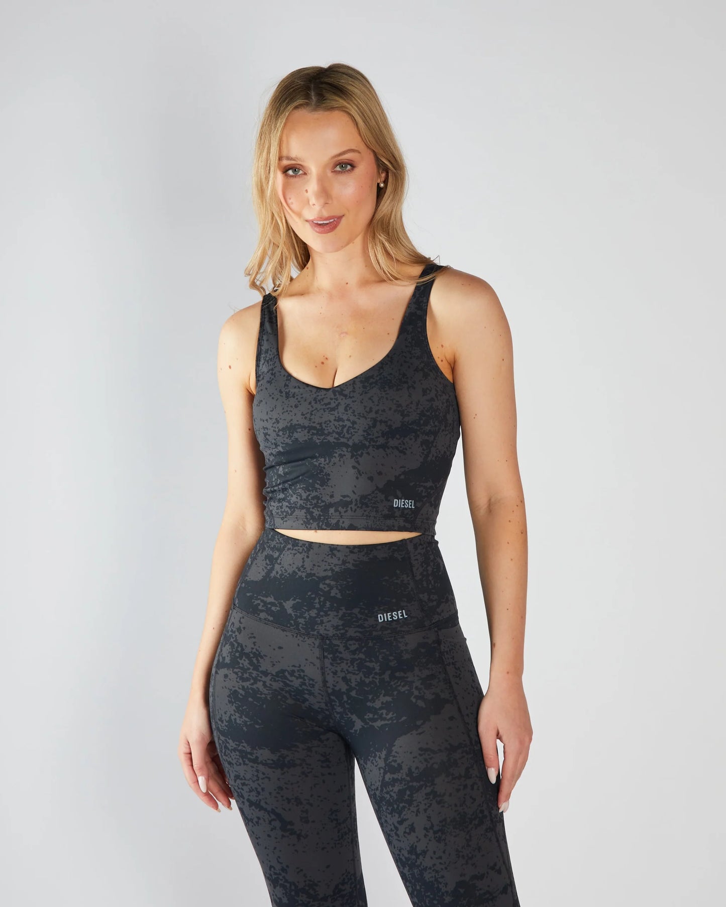 Diesel Mia Vest - Black Acid Wash