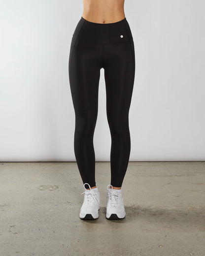 Diesel Nika High Rise Glow Track Pants - Beetle Black