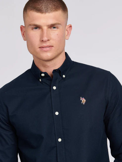 U.S. POLO ASSN. Oxford Long Sleeve Shirt - Dark Sapphire
