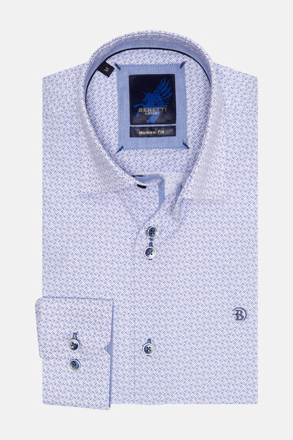 Benetti Mustang Pattern Shirt -  Lilac