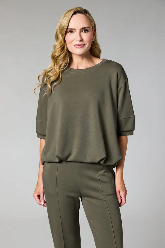 Deck Short Sleeve Leisure Top - Khaki