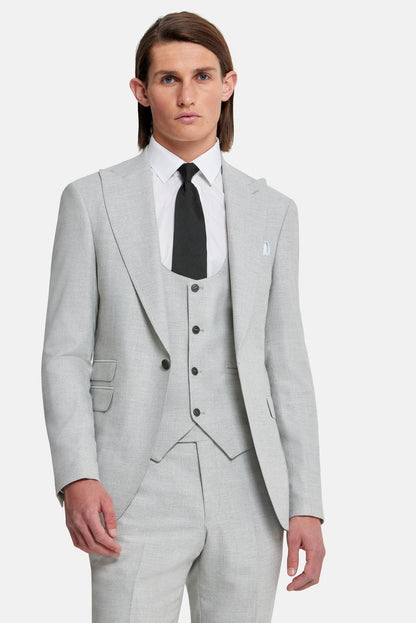 Travis 3 Piece Suit - Napoli Silver
