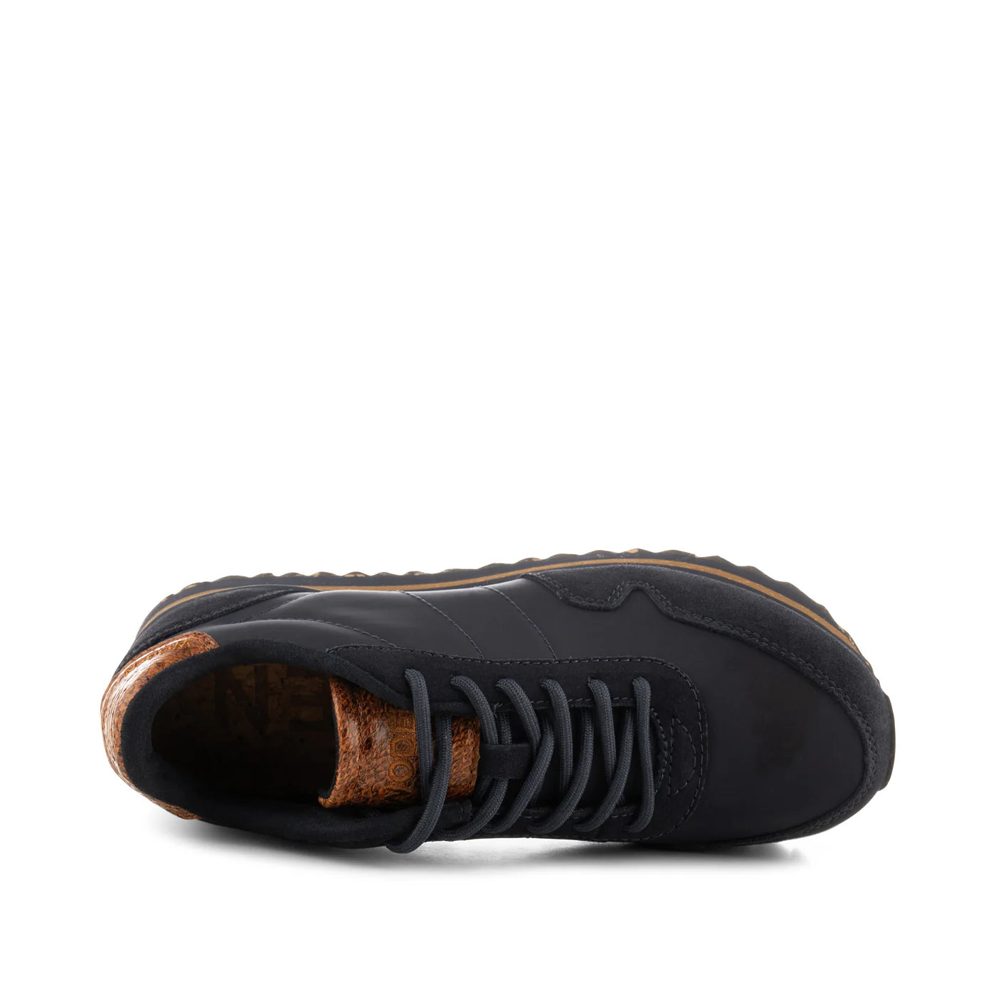 Woden Nora Leather Runner - Dark Navy