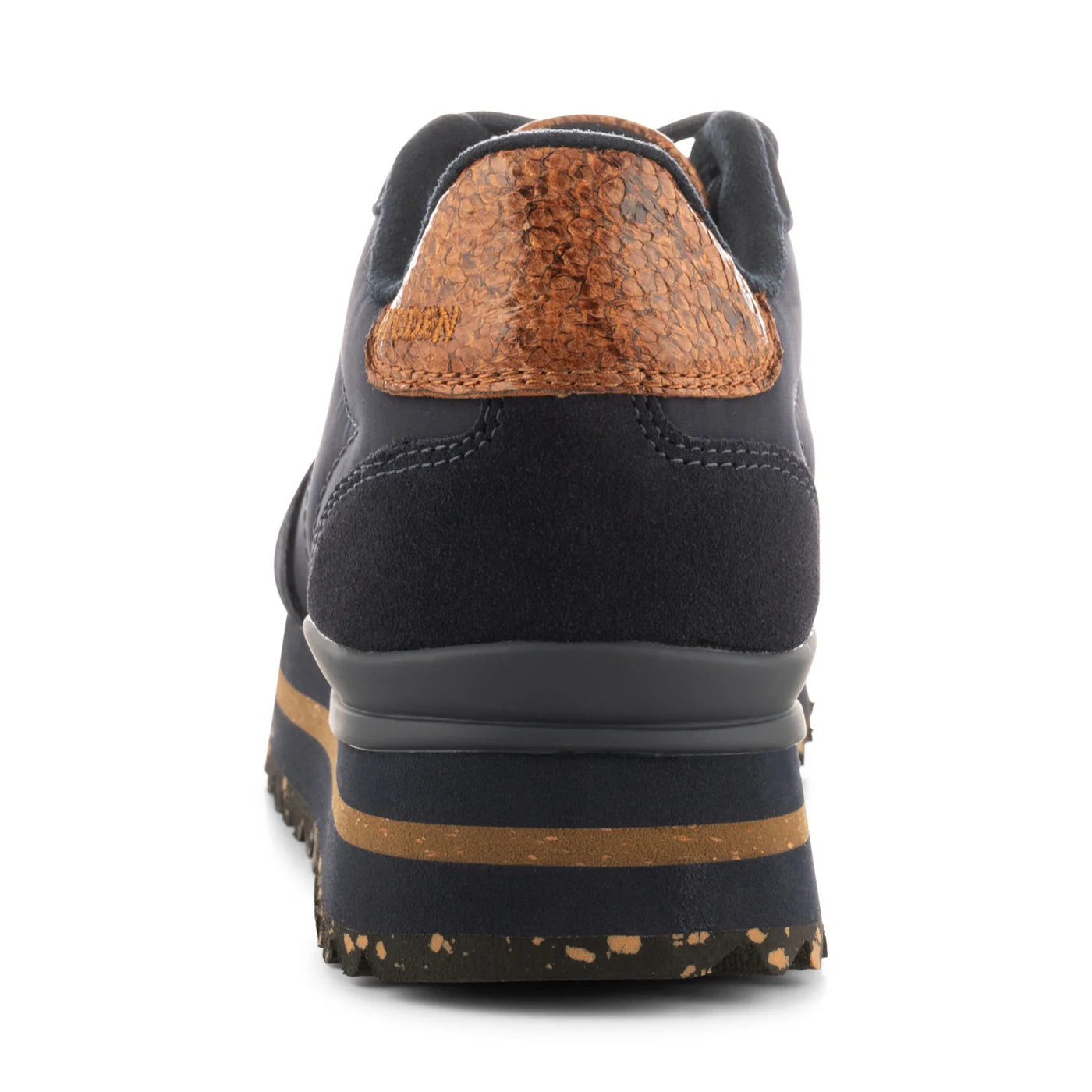 Woden Nora Leather Runner - Dark Navy
