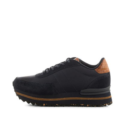 Woden Nora Leather Runner - Dark Navy