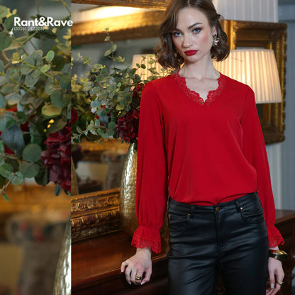 Rant & Rave Oakley Top - Red